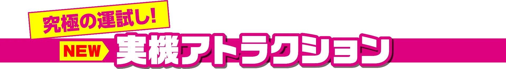 実機アトラクション